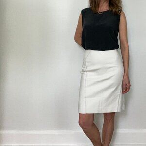 Rebecca Taylor UNWORN white midi skirt  professional basic pencil size 8 US 30 W